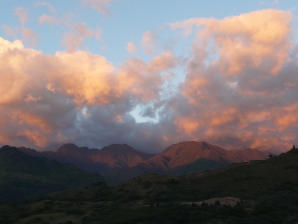 best mountain towns of Ecuador, sunset