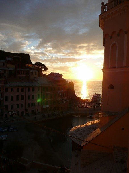 Sunset in Cinque Terre