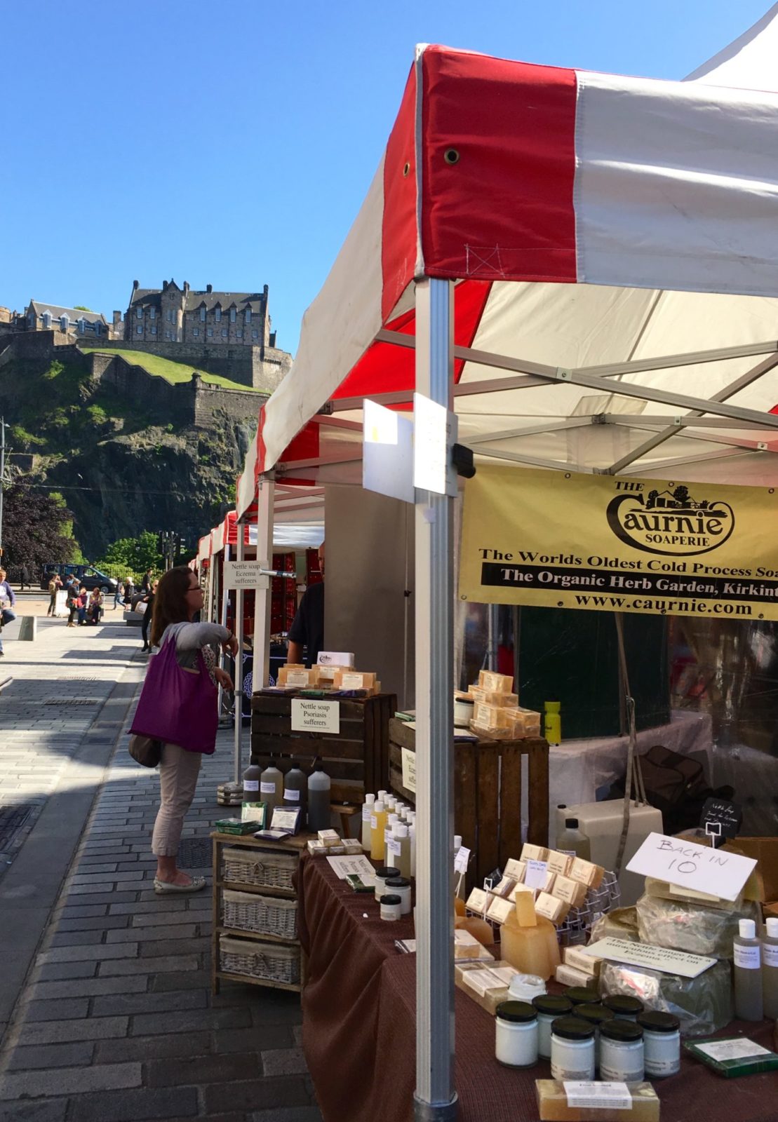 Edinburgh castle farmers market