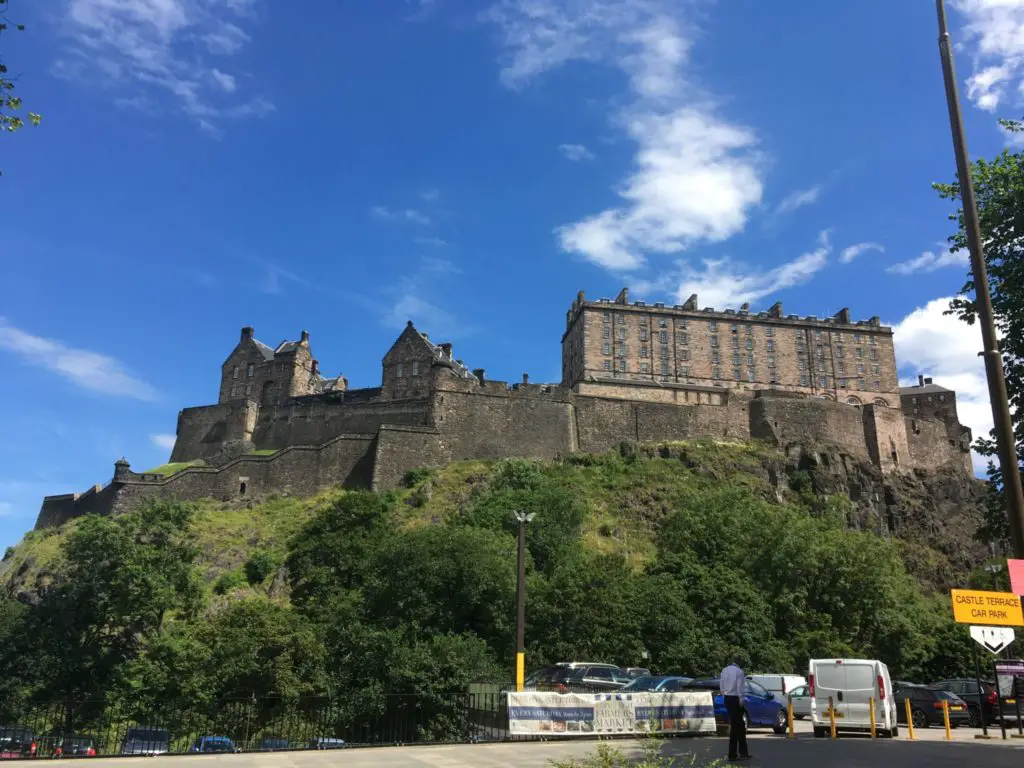 Edinburgh Castle from Castle Terrace