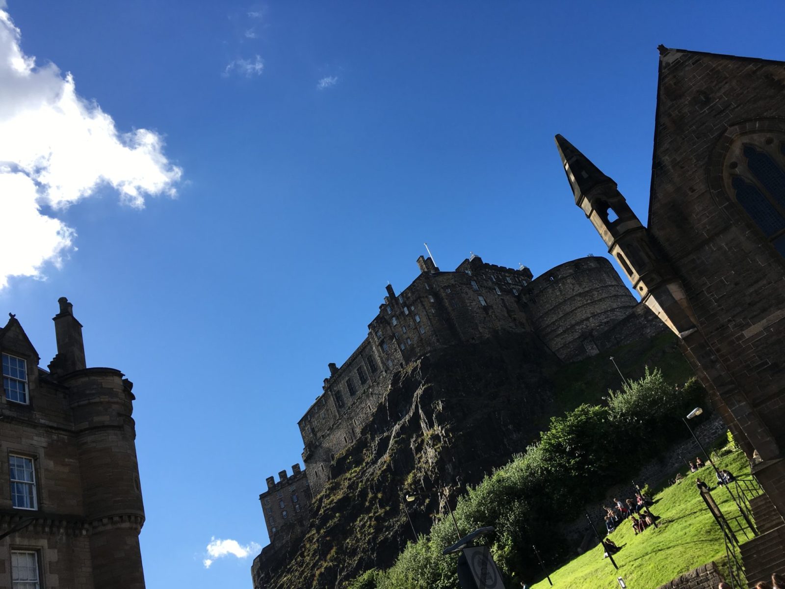 view of Edinburgh Castle as seen by an expat