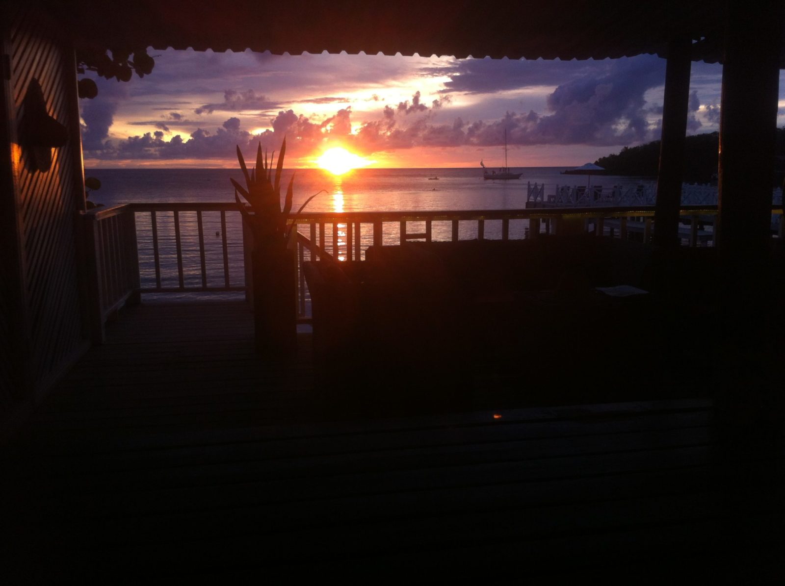 Roatan sunset as seen by an expat