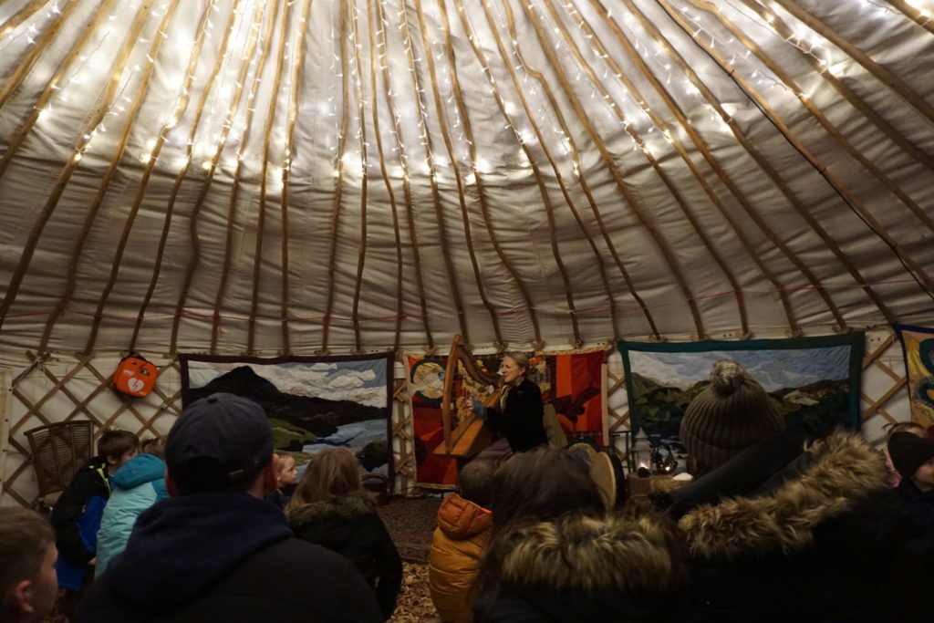 storyteller yurt at the 2016 Enchanted Forest