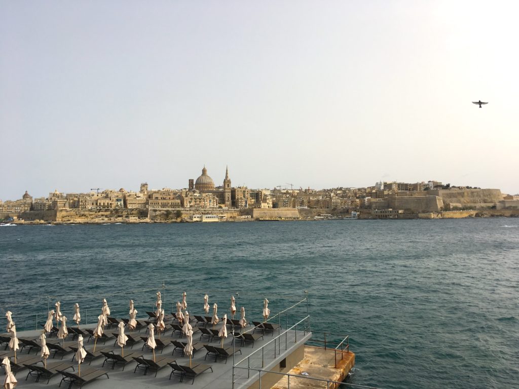view of Valletta from Sliema