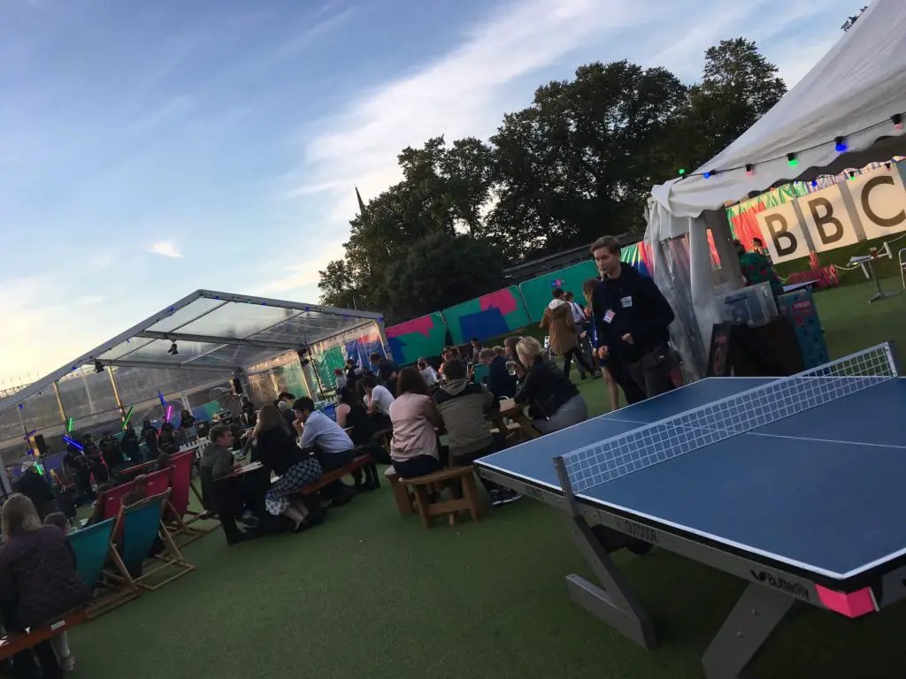 Fringe festival beer tent Edinburgh