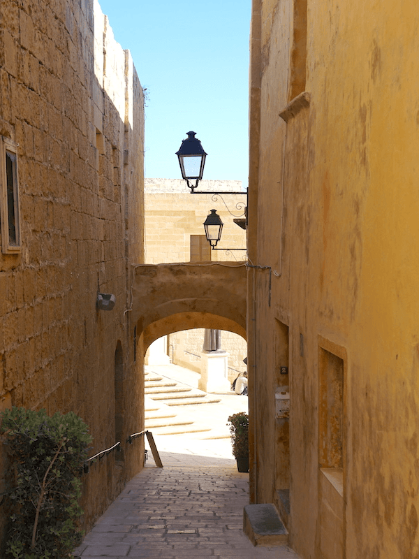 Walk the empty streets of the Cittadella in Gozo during shoulder season
