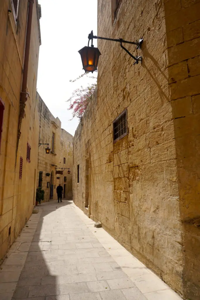 Mdina Malta narrow streets