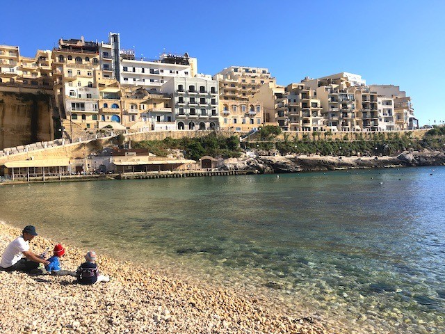 Xlendi Bay in Gozo is a lovely little spot for families and friends