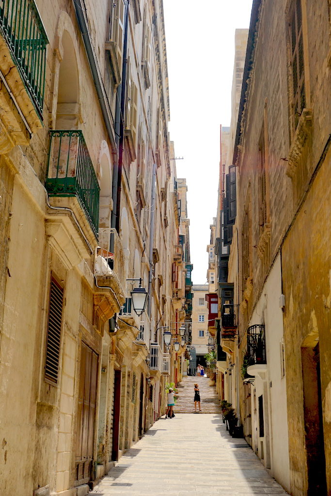 Street in Valletta Malta