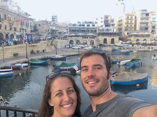 Expats in Malta Amanda Walkins and Jonathan Clarkin