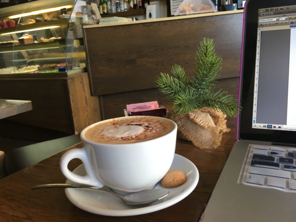 Freelance writers also often work from cafes
