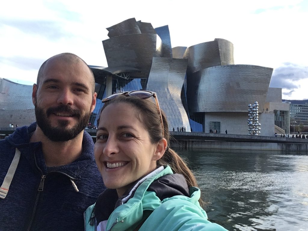 Jonathan Clarkin and Amanda Walkins in Bilbao Spain