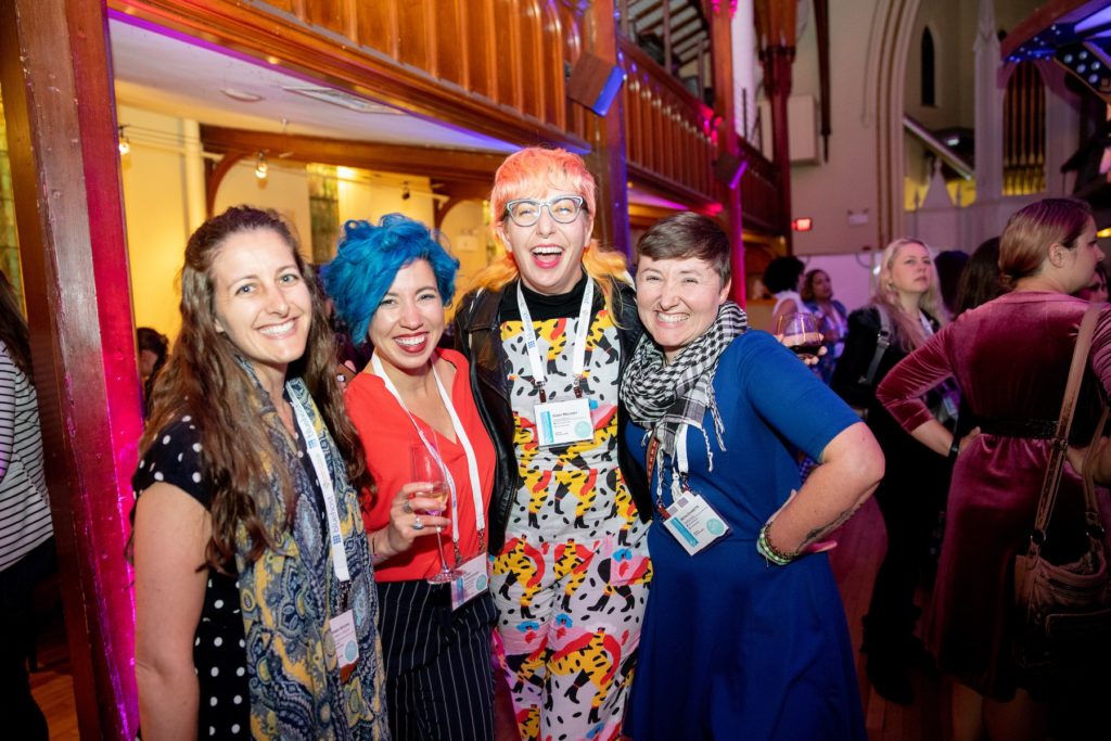 female travel bloggers and vloggers at WITS Portland Maine