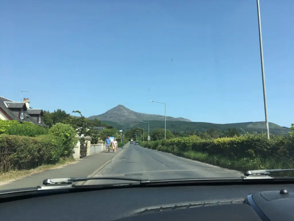 Driving on Isle of Arran