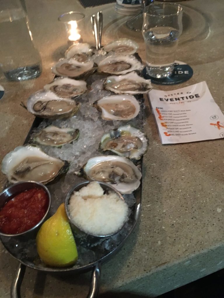 Oysters at Eventide in Portland ME
