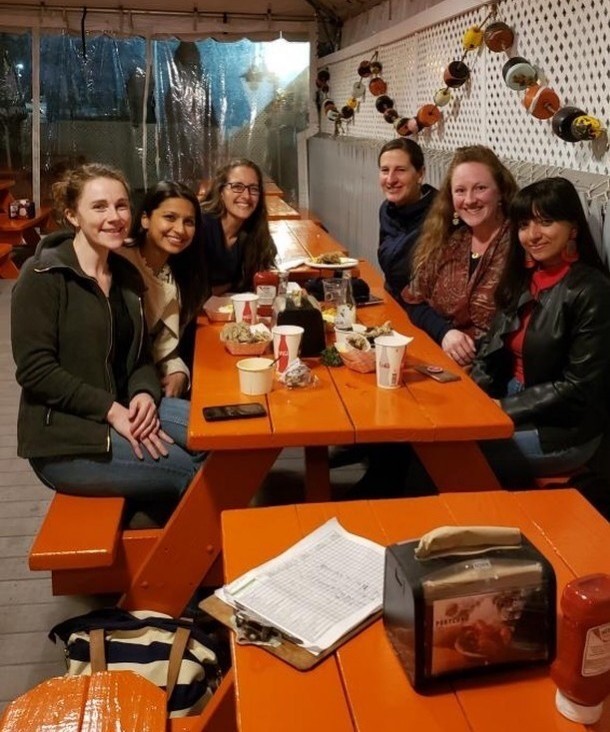 WITS ladies at a table at Portland Lobster Co