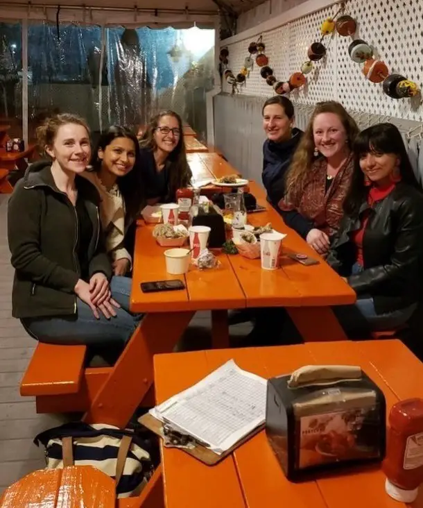 WITS ladies at a table at Portland Lobster Co