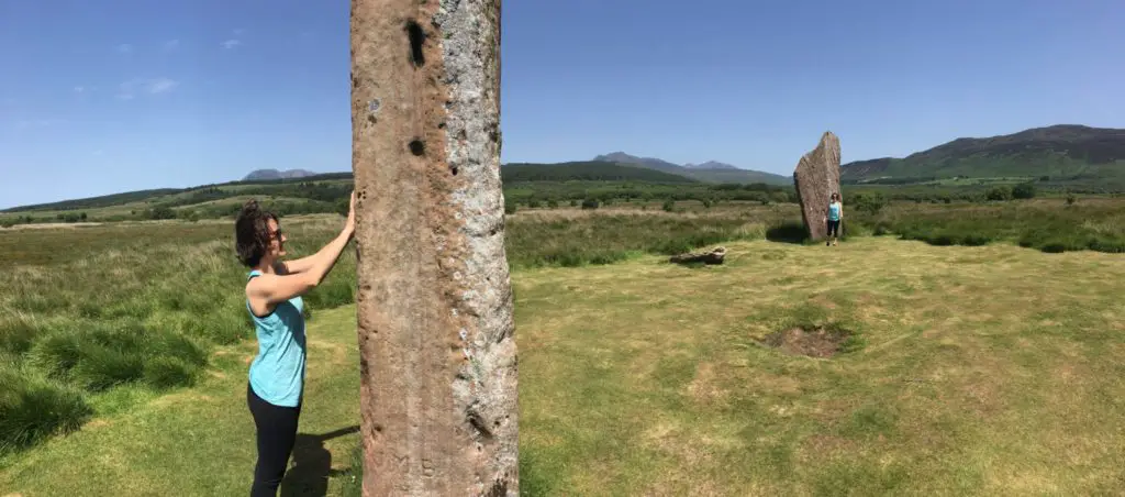 Amanda Walkins Outlander time travel at Machrie Moor standing stones