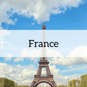 "France" overlaid on an image from the country