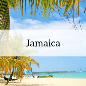 "Jamaica" overlaid on an image from the country