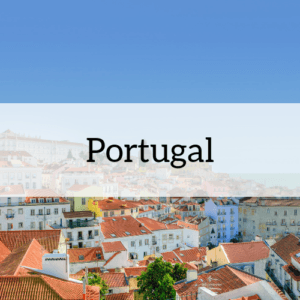 "Portugal" overlaid on an image from the country