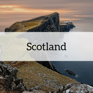 "Scotland" overlaid on an image from the country