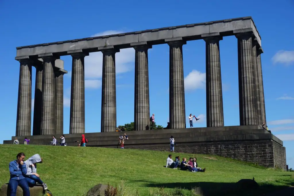Calton Hill Edinburgh - the National Monument