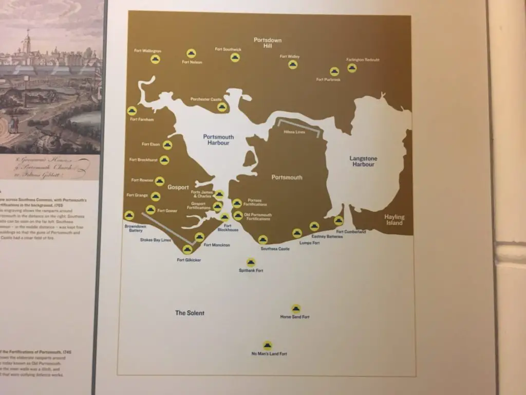 Portsmouth Museum map of Portsmouth island