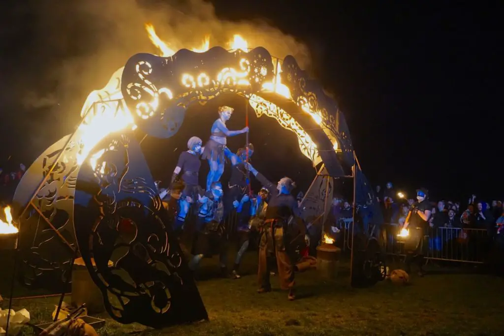 The Beltane Fire Festival celebrates the onset of summer in the reinterpreted traditional Celtic ways
