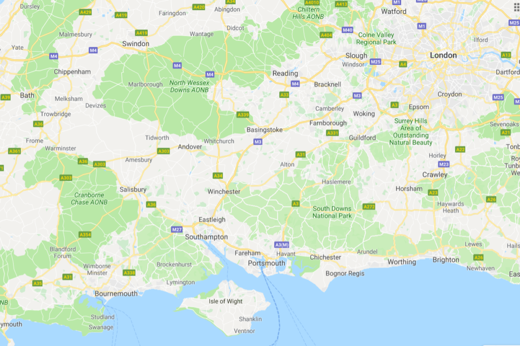 Isle of Wight location map