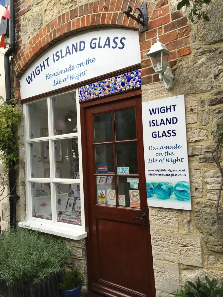 Wight Island Glass storefront in Yarmouth
