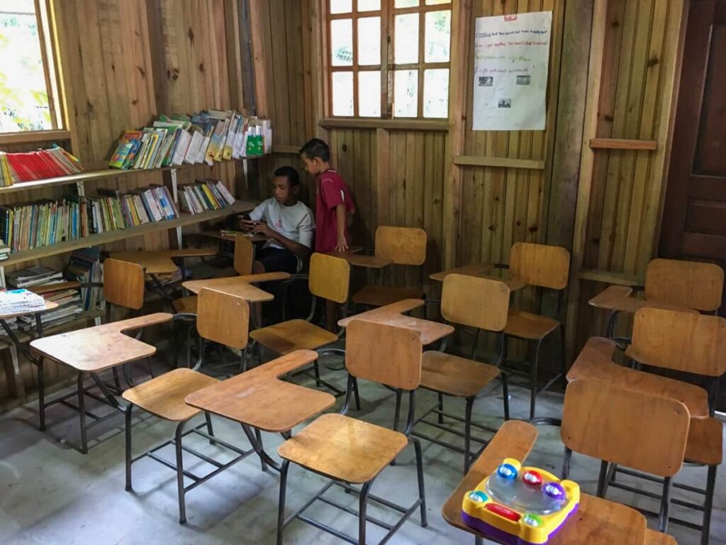Classroom in the Havey Learning Center SOL Foundation Roatan Honduras