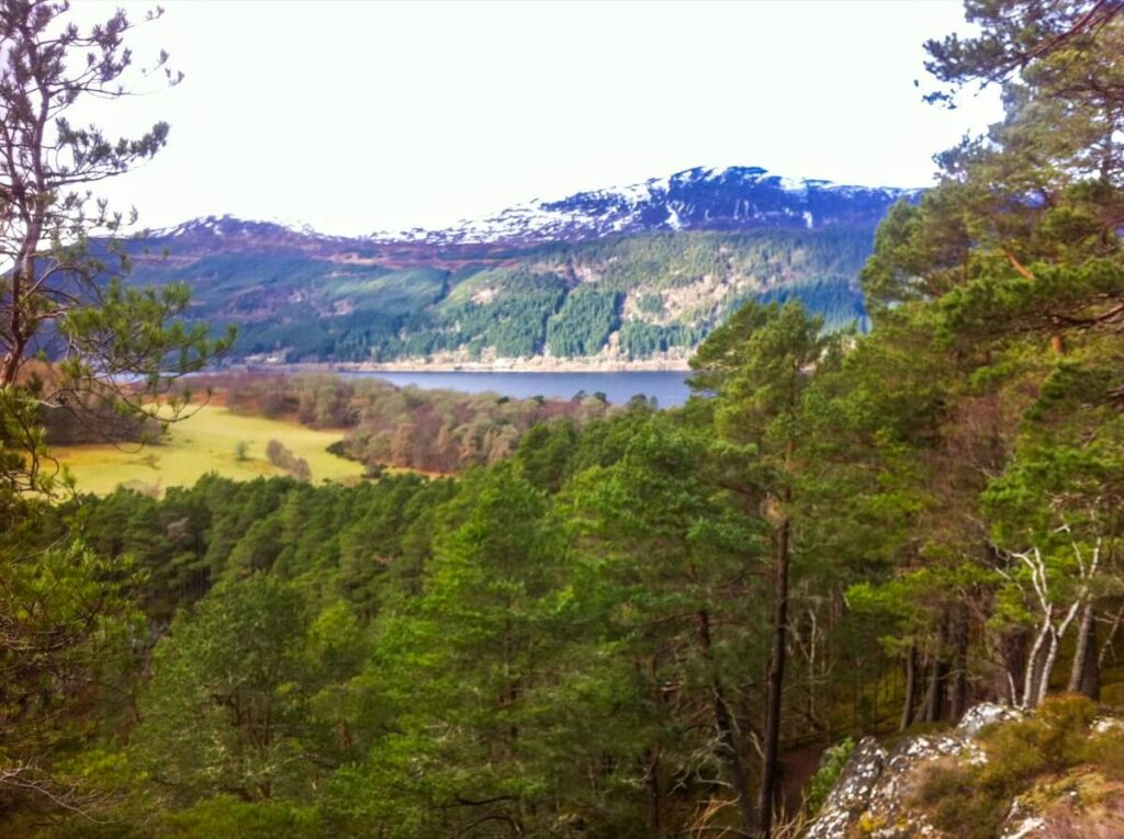 View from Foyers over Loch Ness Scotland